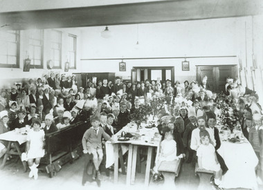 Photograph, First Communion Party in Catholic Church Hall, Ringwood in 1930