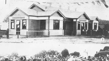 Photograph, Maroondah Highway Central, Ringwood. Ringwood Mechanic's Institute - 1909