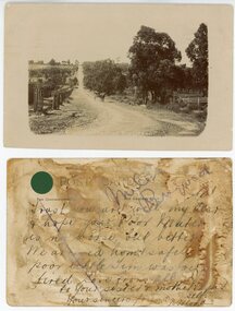 Photograph, Maroondah Highway Central, Ringwood. Warrandyte Rd looking North from Main Street, Ringwood. 1908