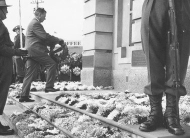 Photograph, Clocktower re-opening on corner Maroondah Highway and Wantirna Road, Ringwood - December 1967