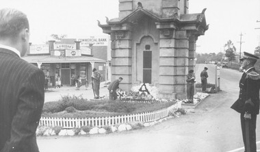 Photograph, Anzac Commemoration Service, Ringwood, 1956