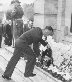 Photograph, Anzac Commemoration Service, Ringwood, 1956
