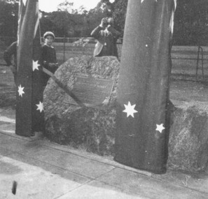 Photograph, Unveiling of plaque in memory of Edward George Honey. 1962