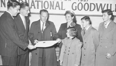 Photograph, Naturalisation Ceremony at Ringwood, 1957