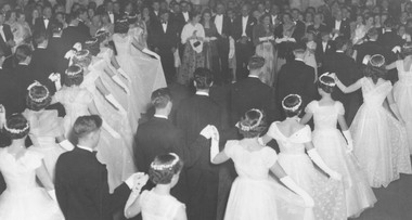 Photograph, Deb group, Ringwood Youth ball, 23rd October 1957