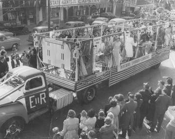 Photograph, Ringwood Chamber of Commerce- float, Coronation procession at Ringwood,1953