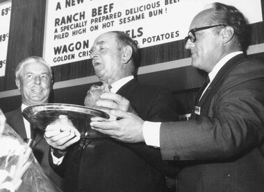 Photograph, Beef Ranch opening, Ringwood. c1970
