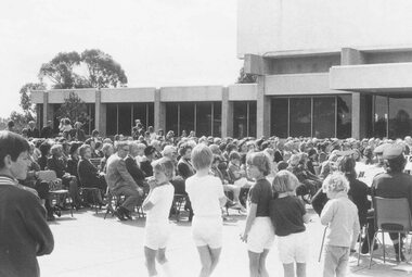 Photograph, Crowd at 'Back to' Ringwood Civic Centre, 1974