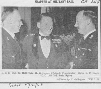Photograph, Military Ball, Ringwood 1953