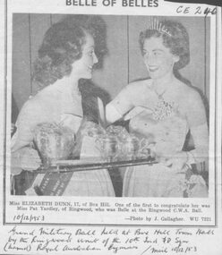 Photograph, Ringwood Military Ball, 1953