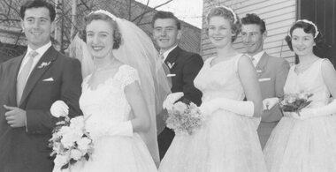 Photograph, Turnbull & Gillespie Wedding - 1957, Ringwood Church of England