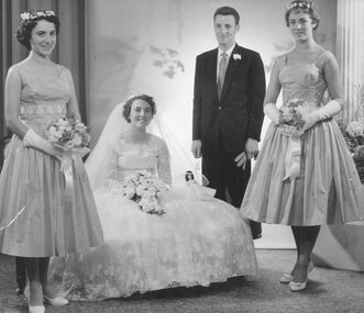 Photograph, Wedding at Catholic Church, Ringwood.  1959