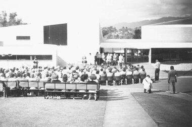 Photograph, Karralyka Centre opening, April 1980 (aka Maroondah Cultural Centre)