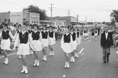 Photograph, City of Ringwood celebrations, 1960. Marching girls