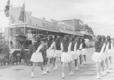 Photograph, City of Ringwood celebrations, 1960. Marching girls