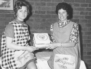 Photograph, Ringwood Jubilee 1924-74 - Jubilee Cake