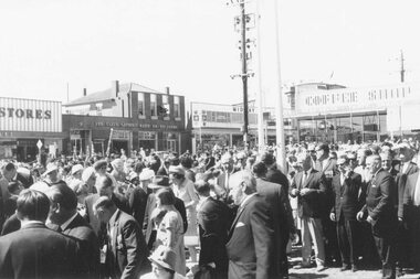 Photograph, Ringwood clocktower dedication Dec 1967