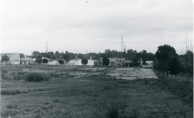 Photograph, Old Ringwood Timber & Hardware Co. site looking towards New Street Ringwood, prior to new development late 1980