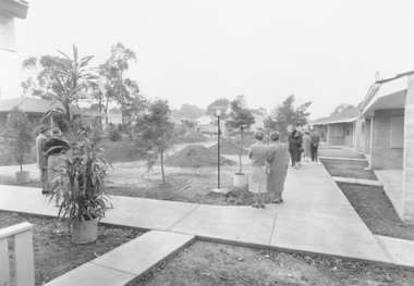Photograph, Opening day of Lionswood Retirement Village, Kirk Street, Ringwood - May, 1963