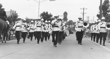 Photograph, Freedom of the City to 3 Div Engineers 7/3/1965 - The Royal Australian Engineers Corps Band from Kapooka (N.S.W.)