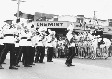 Photograph, Proclamation of the City of Ringwood, 19 March, 1960 - The Royal Australian Engineers Corps Band from Kapooka (N.S.W.)