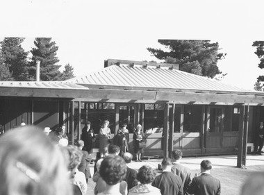 Photograph, Opening day at Pinemont Kindergarten, Hygeia Parade, North Ringwood - 1966