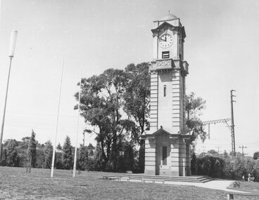 Photograph, Ringwood Clocktower, cnr Maroondah Hwy and Wantirna Road - 1974