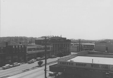 Photograph, Maroondah Highway, Ringwood - View of Town Hall - Dec 1969 - 2 Photographs