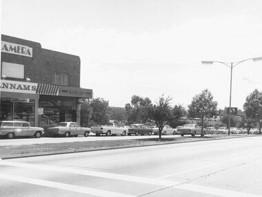 Photograph, Maroondah Highway Central, Ringwood. Eastland frontage to Maroondah Highway, 1973