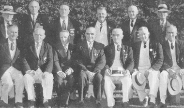 Photograph, Ringwood Bowling Club group - c.1950s