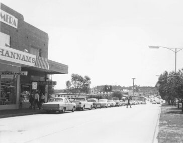 Photograph, Maroondah Highway Central, Ringwood. Easterly view towards Warrandyte Road intersection- 1974