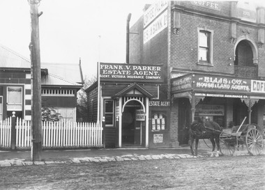 Photograph, Maroondah Highway Central, Ringwood. Second Post Office, c1921