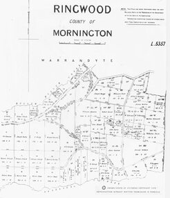 Map, Parish map of Ringwood, County of Mornington - 1878