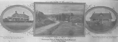 Flyer, Strip of images used for Ringwood Heights Estate land sale promotion - 1924