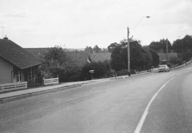 Photograph, South side of Bedford Road, Ringwood East, taken from outside shops on the corner of Illoura Avenue - 1/9/1974