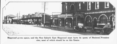 Photograph, Extract from the Ringwood East Railway Station Estate Land Sale Brochure, 1925