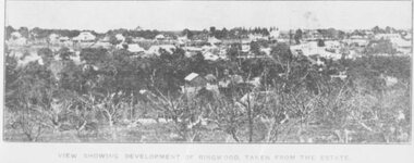Photograph, Extract from Land Sale Brochure for Pratt's Junction Estate, Ringwood - 1923