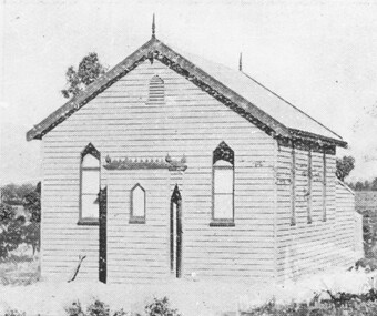 Photograph, Wesleyan Methodist Church, Ringwood East, 1887
