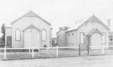 Photograph, Ringwood Methodist Church on site at Cnr. Melbourne St. and Whitehorse Rd 1904