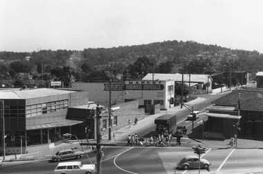 Photograph, Ringwood Street at corner of Maroondah Highway Ringwood - 1969