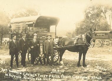 Photograph, Andrew Chung, Orchardist, of Mt. Dandenong Rd Ringwood. 1913