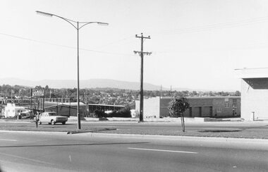 Photograph, Maroondah Highway West, Ringwood- 1969. Looking east from Heatherdale Road