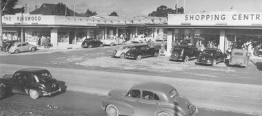Photograph, Maroondah Highway West, Ringwood- 1954.The Ringwood Shopping Centre