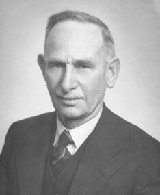 Photograph, Mr. Merry, Building Inspector, Ringwood Council. c1949