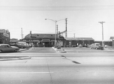 Photograph, Ringwood Railway Station entrance, 1972