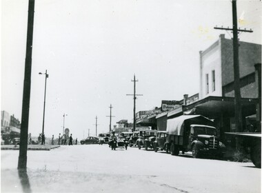 Photograph, Main Street Ringwood, looking east late 1940's