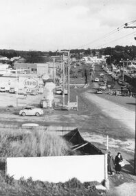 Photograph, Maroondah Highway roadworks from Wantirna Road intersection. ca 1958?