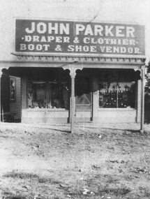 Photograph, Maroondah Highway Central, Ringwood. John Parker's Store, Whitehorse Rd- 1908