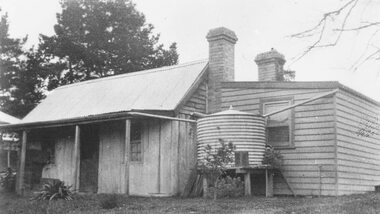 Photograph, Blood's original residence Bedford Rd. (near Illoura Ave)  (undated)