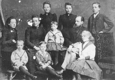 Photograph, Unsworth family before leaving England, 1890